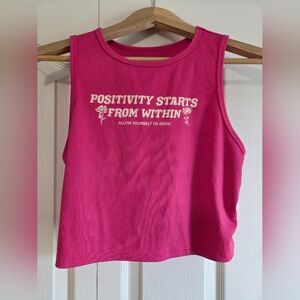 Women's Pink Sleeveless Top